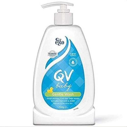 QV Baby Gentle Wash Fragrance & Soap Free, Suitable for Hair and Body, 500g