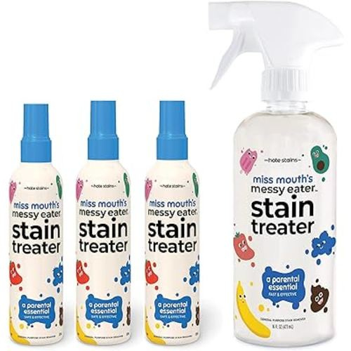 Miss Mouth's Messy Eater Stain Treater - 3 Pack Stain Remover Spray and 16oz Bottle