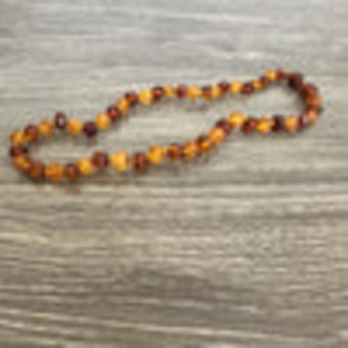 Raw Honey Polished Cognac Baltic Amber Necklace - Limited Edition