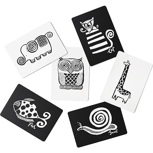 Black and White Animal Art Cards