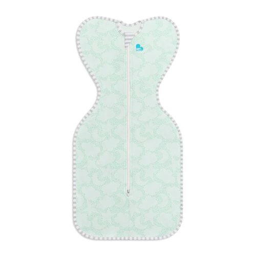 Love to Dream Organic Swaddle, Baby Sleep Sack, Swaddle Up Self-Soothing Swaddles for Newborns, Get Longer Sleep, Snug Fit Helps Calm Startle Reflex, 1.0 TOG Sleep Sack, 13-18.5lbs, Mint