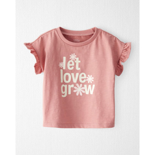 Baby Organic Cotton Let Love Grow Flutter Tee - Little Planet | Carter's