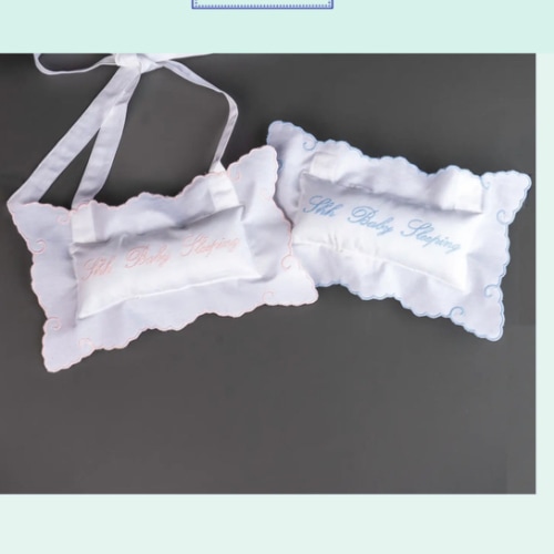 Shhh Baby Sleeping Door Hanger Pillow