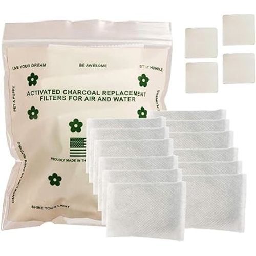 Green Piece® Pack of 12 +1 - Compatible with Diaper Genie - All Natural Baby Diaper Pail Deodorizer - Overstuffed - Activated Charcoal Air Purifier - * Made by Green Piece in the USA *