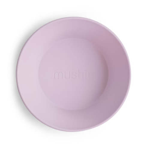 Mushie Round Dinnerware Baby Bowl, Set of 2