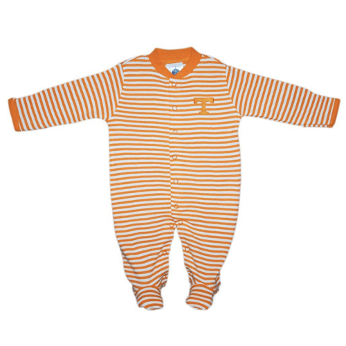Vols | Tennessee Infant Striped Footed Romper | Alumni Hall