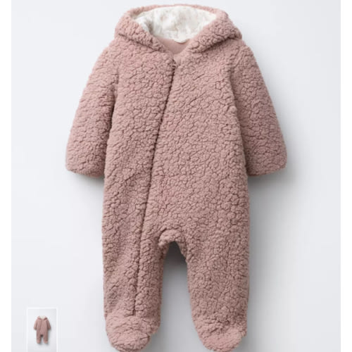 POLAR FLEECE ROMPER - Dusty pink | ZARA United States