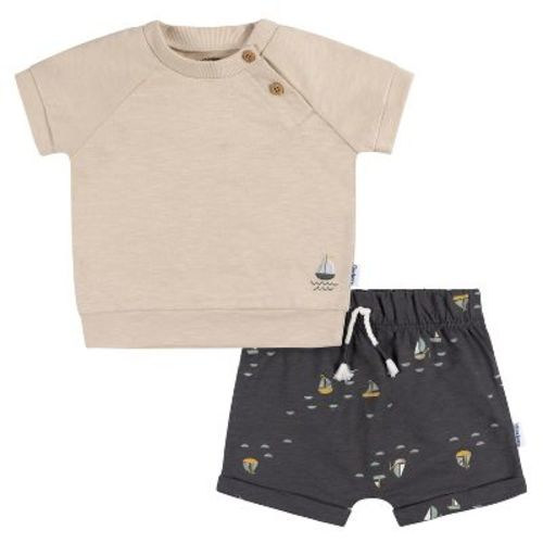 Gerber Baby Boys' T-shirt And Shorts - Tropical Leaves - 18 Months - 2-piece