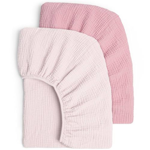 Amazon.com: Lulu moon Muslin Crib Sheets - Fitted Crib Mattress Sheets for Boys and Girl - 28"x 52", 2 Pack : Baby