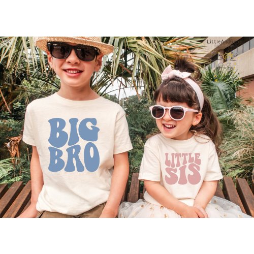 Retro Matching Sibling Shirts, Big Sister, Little Bro, Big Brother, Little Sis Tee, Retro Kids, Toddler, Baby, Girls, Boys, Announcement