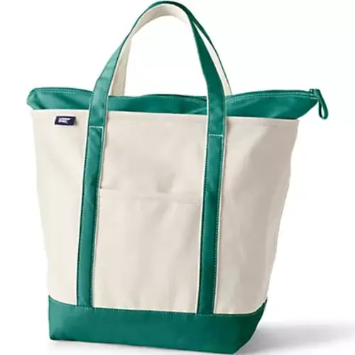 Medium 5 Pocket Open Top Canvas Tote Bag | Lands' End