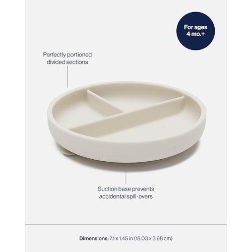 Lalo Suction Plates - 2 Pack - Oatmeal