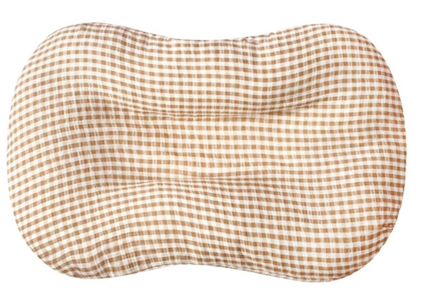Muslin Baby Lounger Cover Only, Beige & Plaid