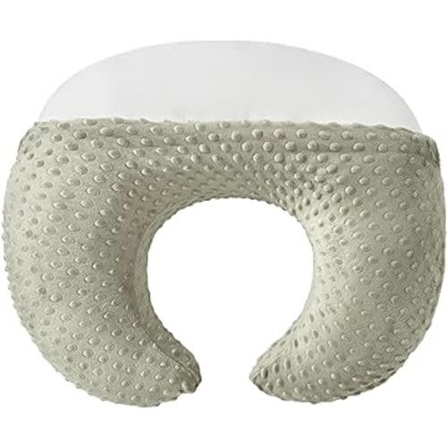 Nursing Pillow with Nursing Pillow Cover for Breastfeeding Moms, Extra Large Ultra-Soft Breastfeeding Pillows for Infant Newborn Baby Boy Girl (Tidal Foam)