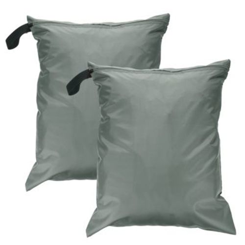 Unique Bargains Waterproof Travel Lightweight Portable Wet Dry Bags 2 Pcs Grey 20" X 24"