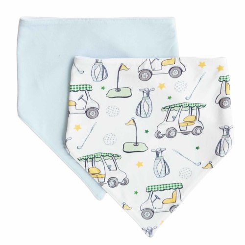 Country Club Cuties 2pc Bandana Bibs | Blue