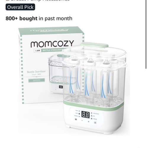 Amazon.com: Momcozy Bottle Sterilizer and Dryer, 8-in-1 Electric Steam Baby Bottle Sterilizer for Baby Bottles, Baby stuffs & Breast Pump Accessories : Baby