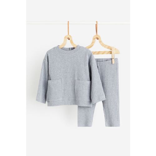 2-piece Ribbed Jersey Set