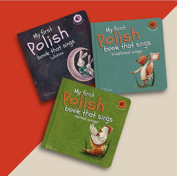 Set of 3 Polish Books that Sing - Lufi & Friends