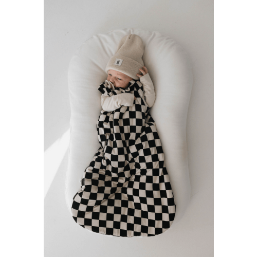 forever french Bamboo Sleep Sack | Black Checker — buybuy BABY