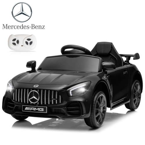 UBesGoo 12V Licensed Mercedes-Benz Electric Ride On Cars Toys for Kids, Power Wheels with Parent Remote Control, Black