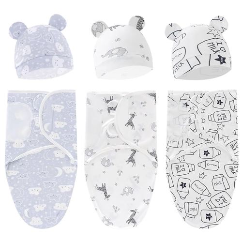 3-Pack Organic Baby Swaddle Sleep Sacks for Newborn - Baby Swaddles 0-3 Months, Baby Swaddle Sack, Baby Swaddle Blanket Wrap
