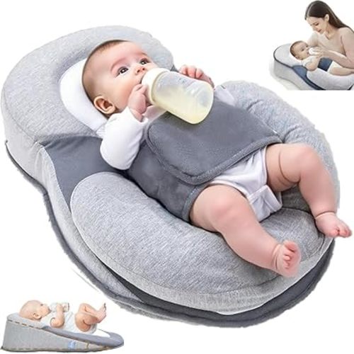 Rest Nest Baby Bed Acid Reflux with Strap, 2025 New Keesley Rest Nest Baby Bed for Comfortable Play & Feeding Support (Regular)