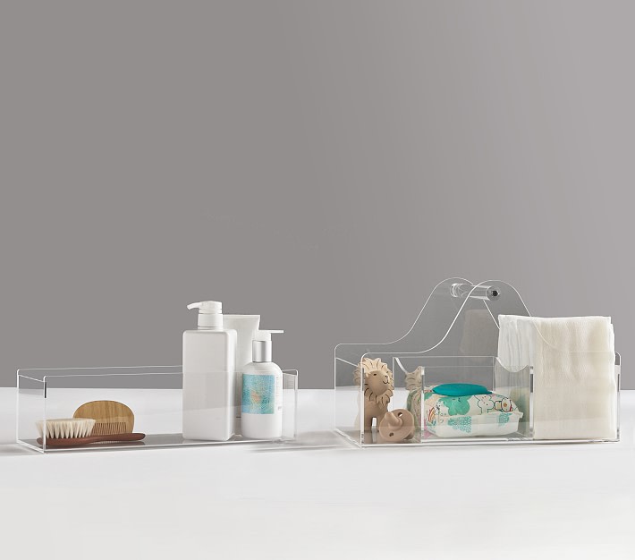 Acrylic Storage Bin and Caddy Set