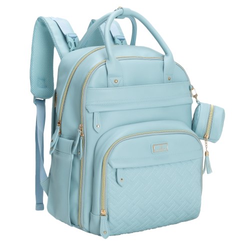 Black Vegan Leather Original Diaper Backpack