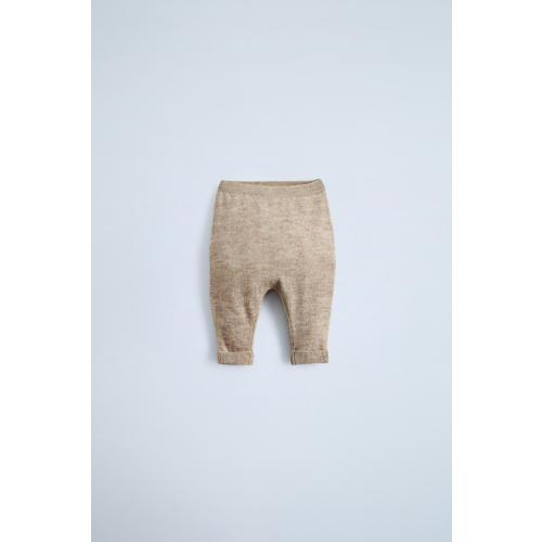 WOOL AND CASHMERE BLEND HAMMER PANTS - Tan marl | ZARA United States