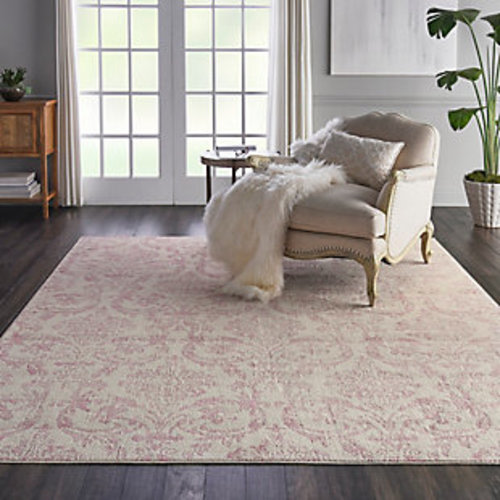Nourison Jubilant 7'10" x 9'10" Ivory/Pink Vintage Indoor Rug