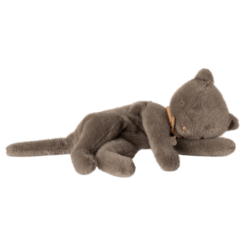 Sleeping Kitten plush, Medium - Grey - Maileg USA