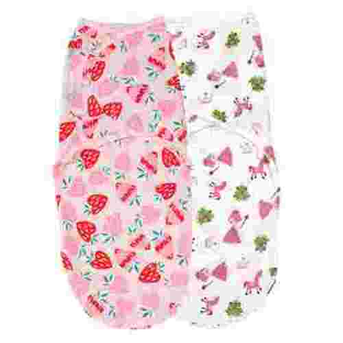 Baby Swaddle Wrap, Newborn Blankets for 0-6 Months Large, Adjustable Infant Sleep Sack, 2 Pack