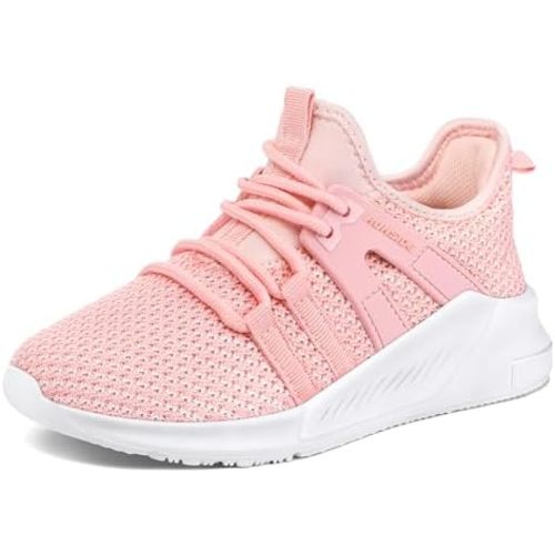 RUNSIDE Boys Girls Tennis Shoes Kids Lightweight Breathable Sneakers Lace-up Running Athletic Shoes for Toddler/Little Kid/Big Kid