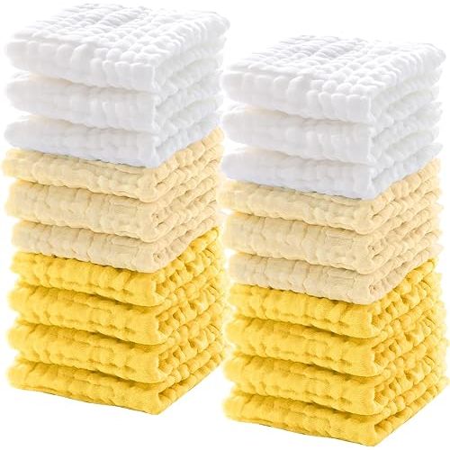 20 Pcs Baby Muslin Washcloth