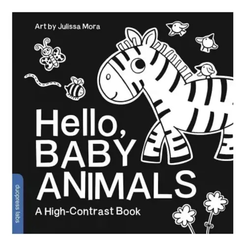 Hello, Baby Animals - (smartcontrast Montessori Cards(tm)) By  Duopress (board Book)