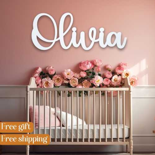 Custom Name Sign Nursery Name Sign baby name sign Personalized Wooden Name Sign wall decor Wooden Sign Wooden Letters nursery wall decor