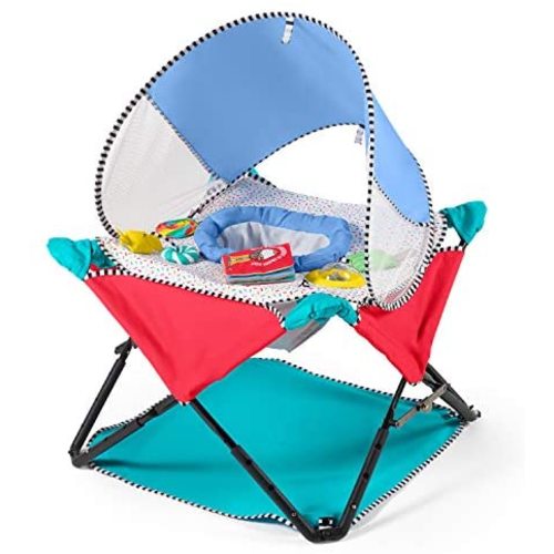 Summer® Pop ‘N Jump® SE Portable Baby Activity Center, Sweets & Treats – Lightweight Baby Jumper with Toys and Canopy for Indoor and Outdoor Use