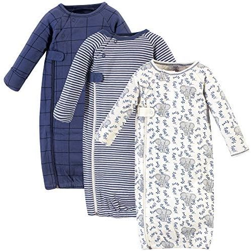 Touched by Nature Baby Organic Cotton Zipper Gowns