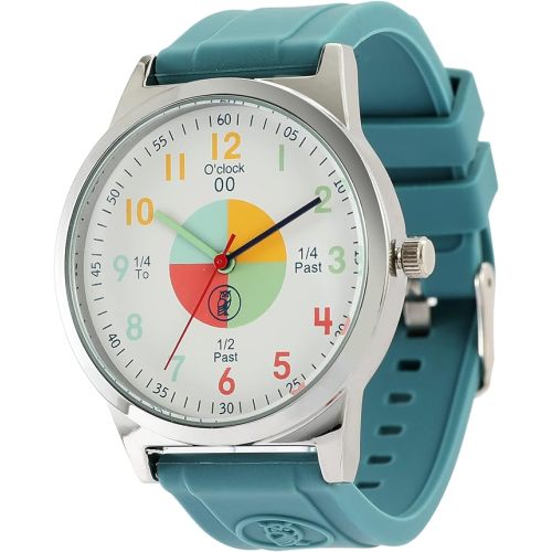 OWLCONIC Kids Watch - Analog Watches for Kids - Girls & Boys Watches Ages 7-10, Watches for Kids 8-12, Kids Analog Watch Telling Time Teaching Tool, Gift Watches for Girls and Boys - Teal