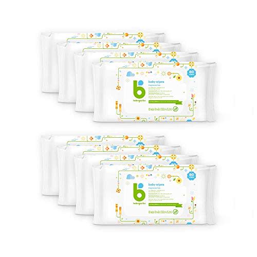 Babyganics Unscented Diaper Wipes, 640 Count, Non-Allergenic and formulated with Plant Derived Ingredients, Packaging May Vary