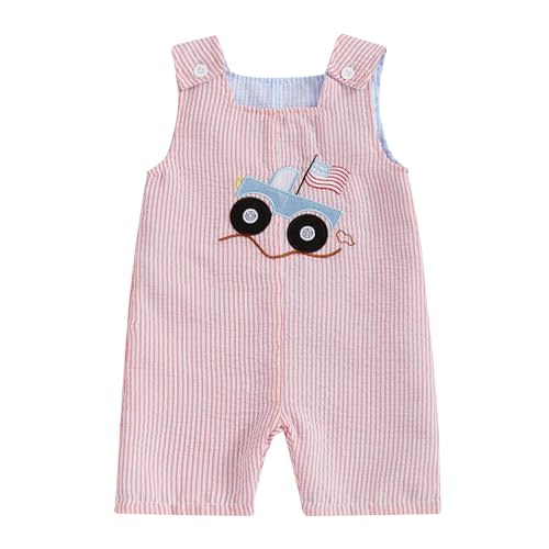 Amnnchya Newborn Baby Boy Girl Clothes Stripes Sleeveless Romper Infant Embroidery Bodysuit Cute Summer Spring Outfit