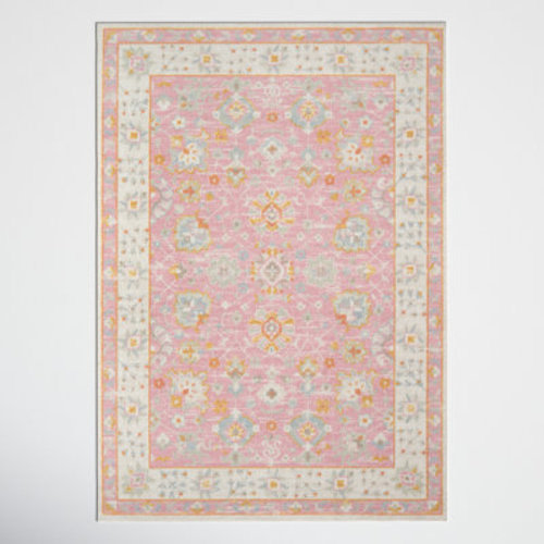 Viv + Rae™ Guerin Oriental Wool / Nylon Pink Area Rug & Reviews | Wayfair