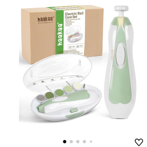 haakaa Baby Nail File Electric Baby Nail Care Set with LED Light, Baby Nail Clippers for Newborn/Infants/Adults Toes and Fingernails, 6 Replacement Heads & Storage Case, Acorn : Amazon.com.au: Baby