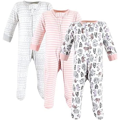 Touched by Nature Baby Girls' Organic Cotton Sleep and Play