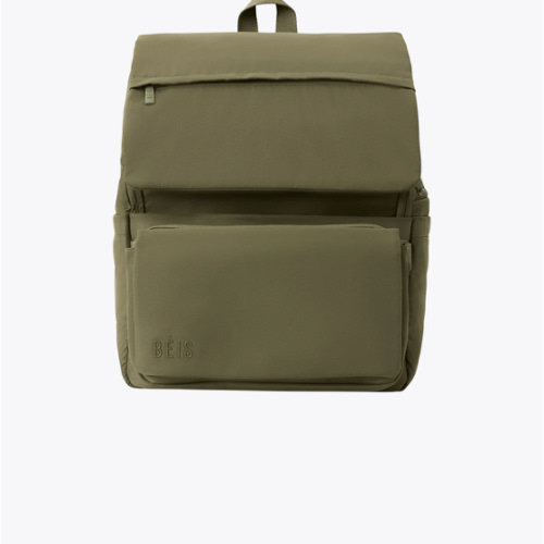BÉIS 'The Ultimate Diaper Backpack' in Olive - Green Backpack Diaper Bag