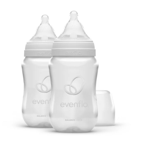 Evenflo Balance+ WIDE Neck Bottles, 9oz, Slow Flow Nipple