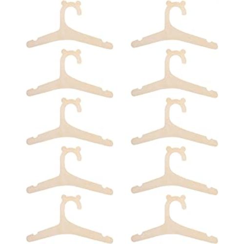 Wooden Childrens Hangers Kids Hangers,(10 Pack) Cute Bear Ears Wood Baby Hangers Nursery Hangers, Non Slip Coat Hanger for Kids Coats, Suits, Pants and Jackets
