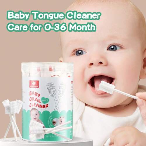 Baby Tongue Cleaner, Newborn Toothbrush, Disposable Infant Toothbrush Clean Mouth,Gauze Gum Cleaner Oral Cleaning Stick Dental Care For 0-36 Month | SHEIN USA