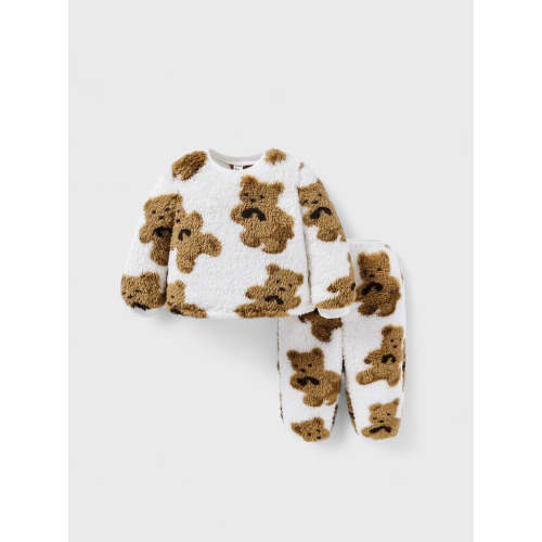 Baby Fleece Brown Bear Fleece Sweat Suit